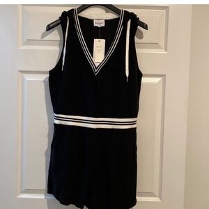 Juicy Couture terry cloth sleeveless hoodie romper